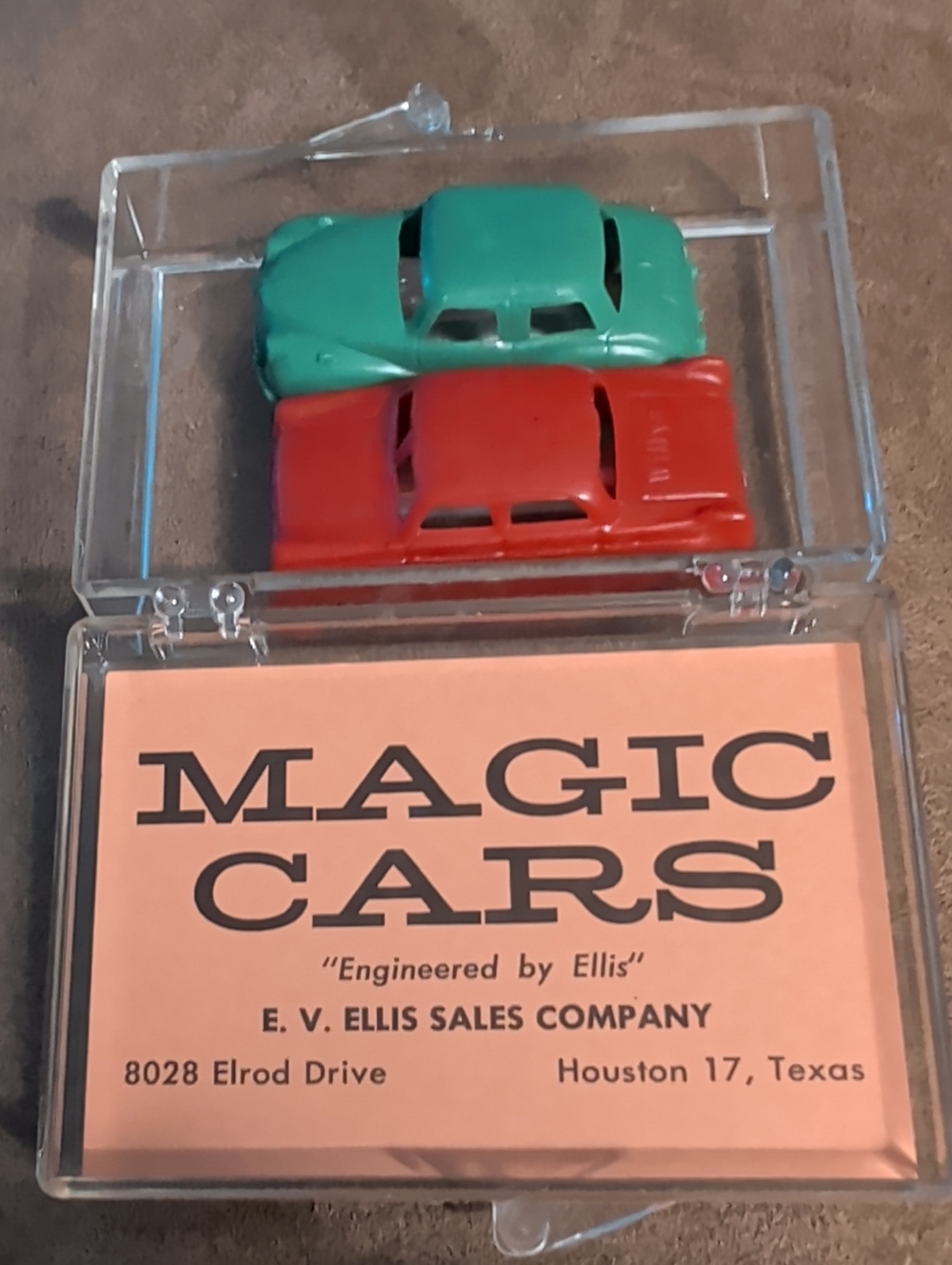Vintage 2-Pack Toy Cars - Red & Teal